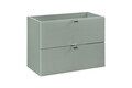 Set mobiler baie, dulap cu lavoar, 80 cm S Un Pati, Line Reed Green Oak, Comad, MDF/PAL laminat, verde reed