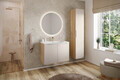 Dulap inalt cu usa, cu fixare pe perete, Luxor Beige, Comad, 35x33x170 cm, MDF/PAL laminat, stejar