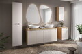 Dulap suspendat cu 1 usa, Luxor Beige, Comad, 35x19x75 cm, MDF/PAL laminat, stejar