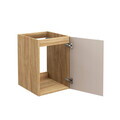 Set mobilier baie, dulap dublu cu lavoar, 120 cm S Un Trust , Luxor Beige, Comad, MDF/PAL laminat, stejar