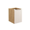 Set mobilier baie, dulap dublu cu lavoar, 120 cm S Un Trust , Luxor Beige, Comad, MDF/PAL laminat, stejar