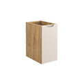 Set mobilier baie, dulap dublu cu lavoar, 90 cm D Un Nika, Luxor Beige, Comad, MDF/PAL laminat, stejar