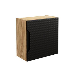 Negru mat;Stejar, Luxor Black 35x19x35 cm