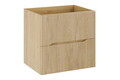 Set mobiler baie, dulap cu lavoar, 60 cm Beyond, Nordic Cremona, Comad, MDF/PAL laminat, stejar cremona