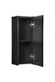 Dulap suspendat cu 1 usa, Nova Black, Comad, 20x18.9x57 cm, MDF/PAL laminat, negru mat