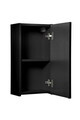 Dulap suspendat cu 1 usa, Nova Black, Comad, 30x18.9x57 cm, MDF/PAL laminat, negru mat