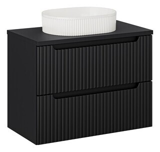 Negru mat, Nova Black 80 cm