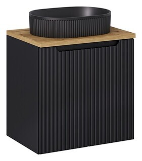 Negru mat, Nova Black Oak 60 cm