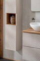 Dulap inalt cu usi, cu fixare pe perete, Nova Cashmere, Comad, 30x25x140 cm, MDF/PAL laminat, casmir mat