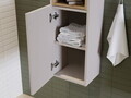Dulap inalt cu usi, cu fixare pe perete, Nova Cashmere, Comad, 30x25x140 cm, MDF/PAL laminat, casmir mat