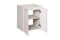 Set mobiler baie, dulap cu lavoar, 50 cm D Un Gaja, Nova Cashmere, Comad, MDF/PAL laminat, casmir mat