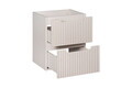 Set mobiler baie, dulap cu lavoar, 50 cm S Un Gaja, Nova Cashmere, Comad, MDF/PAL laminat, casmir mat