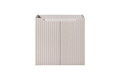 Set mobilier baie, dulap dublu si 2 lavoare, 140 cm, Nova Cashmere Oak, Comad, MDF/PAL laminat, casmir mat