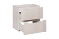 Set mobilier baie, dulap cu lavoar, 80 cm, Nova Cashmere Oak, Comad, MDF/PAL laminat, casmir mat
