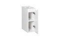 Set mobilier baie, dulap dublu si 2 lavoare, 140 cm D S Un Wik, Nova Cashmere White, Comad, MDF/PAL laminat, casmir mat