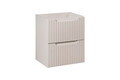 Set mobiler baie, dulap cu lavoar, 50 cm S Un Wik, Nova Cashmere White, Comad, MDF/PAL laminat, casmir mat