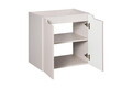 Set mobiler baie, dulap cu lavoar, 60 cm D Un Wik, Nova Cashmere White, Comad, MDF/PAL laminat, casmir mat