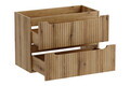 Set mobilier baie, dulap dublu cu lavoar, 120 cm, Nova Coast Evoke Oak, Comad, MDF/PAL laminat, stejar coast evoke