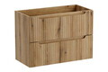 Set mobilier baie, dulap dublu cu lavoar, 120 cm, Nova Coast Evoke Oak, Comad, MDF/PAL laminat, stejar coast evoke