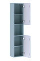 Dulap inalt cu usi, cu fixare pe perete, Nova Denim, Comad, 30x25x140 cm, MDF/PAL laminat, denim