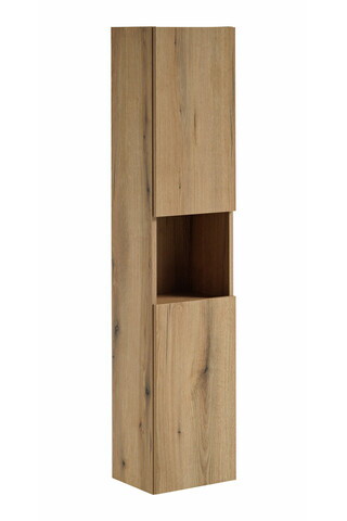 Dulap inalt cu usi, cu fixare pe perete, Nova Oak, Comad, 30x25x140 cm, PAL laminat, stejar coast evoke
