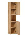 Dulap inalt cu usi, cu fixare pe perete, Nova Oak, Comad, 30x25x140 cm, PAL laminat, stejar coast evoke