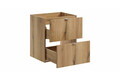 Set mobilier baie, dulap dublu si 2 lavoare, 100 cm S Un Gaja, Nova Oak Black, Comad, MDF/PAL laminat, stejar coast evoke