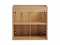 Set mobiler baie, dulap cu lavoar, 60 cm D Un Wik, Nova Oak Black, Comad, MDF/PAL laminat, stejar coast evoke
