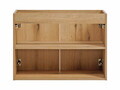 Set mobiler baie, dulap cu lavoar, 80 cm D Un Beyond, Nova Oak Black, Comad, MDF/PAL laminat, stejar coast evoke