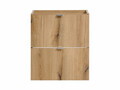 Set mobilier baie, dulap dublu si 2 lavoare, 100 cm S Un Gaja, Nova Oak, Comad, PAL laminat, stejar coast evoke