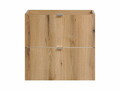 Set mobiler baie, dulap cu lavoar, 60 cm S Un Wiki, Nova Oak, Comad, PAL laminat, stejar coast evoke