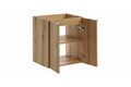 Set mobiler baie, dulap cu lavoar, 50 cm D Un Gaja, Nova Oak White, Comad, MDF/PAL laminat, stejar coast evoke