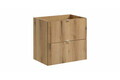 Set mobiler baie, dulap cu lavoar, 60 cm S Un Wik, Nova Oak White, Comad, MDF/PAL laminat, stejar coast evoke