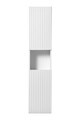 Dulap inalt cu usi, cu fixare pe perete, Nova White, Comad, 30x25x140 cm, MDF/PAL laminat, alb mat