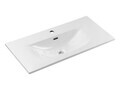 Set dulap de baie cu lavoar, 80 cm S Sky, Nova White, Comad, MDF/PAL laminat, alb mat