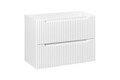 Set mobiler baie, dulap cu lavoar, 80 cm S Un Beyond, Nova White, Comad, MDF/PAL laminat, alb mat