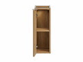 Set mobilier baie, dulap dublu si 2 lavoare, 140 cm D Un Beyond, Nova White Oak, Comad, MDF/PAL laminat, alb mat