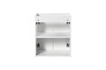 Set mobiler baie, dulap cu lavoar, 50 cm D Un Gaja, Nova White Oak, Comad, MDF/PAL laminat, alb mat