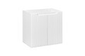 Set mobilier baie, dulap cu lavoar, 60 cm D Un Beyond, Nova White Oak, Comad, MDF/PAL laminat, alb mat