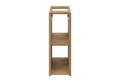 Set mobilier baie, dulap cu lavoar, 80 cm Beyond, Nova White Oak, Comad, MDF/PAL laminat, alb mat