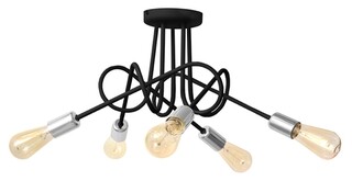 Negru/Crom, Lustra 5 becuri