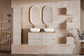 Dulap inalt cu usa, cu fixare pe perete, Ocean Beige, Comad, 35x33x170 cm, MDF/PAL laminat, stejar