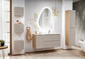 Dulap inalt cu usi, cu fixare pe perete, Ocean Beige, Comad, 35x33x170 cm, MDF/PAL laminat, stejar