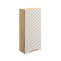 Dulap suspendat cu 1 usa, Ocean Beige, Comad, 35x19x75 cm, MDF/PAL laminat, stejar