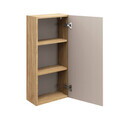 Dulap suspendat cu 1 usa, Ocean Beige, Comad, 35x19x75 cm, MDF/PAL laminat, stejar
