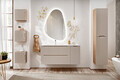 Dulap suspendat cu 1 usa, Ocean Beige, Comad, 35x19x35 cm, MDF/PAL laminat, stejar