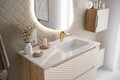 Dulap suspendat cu 1 usa, Ocean Beige, Comad, 35x19x35 cm, MDF/PAL laminat, stejar