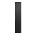 Dulap inalt cu usa, cu fixare pe perete, Ocean Black, Comad, 35x33x170 cm, MDF/PAL laminat, negru mat/stejar