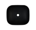 Set mobiler baie, dulap cu lavoar, 60 cm Nika, Ocean Black, Comad, MDF/PAL laminat, negru mat/stejar