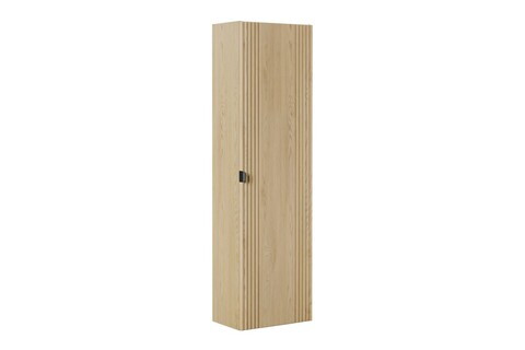 Dulap inalt cu usa, cu fixare pe perete, Ovalia Cremona, Comad,  40x25.4x140 cm, MDF/PAL laminat, stejar cremona